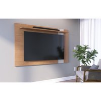 Painel para TV até 70 Polegadas Extensível com Prateleira Multimóveis CRCOL-PTV028 Madeirado/Off White
