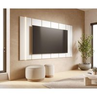 Painel para TV até 75 Polegadas com LED 100% MDF Multimóveis CRCOL-PTV025 Off White