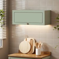 Armário Cozinha Aéreo 1 Porta Basc Conecta Frizz Verde Mint