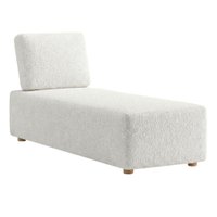 Sofá Chaise Modular Block 74x153 Pes Madeira Boucle TCE 1010 MOLL