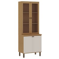 Cristaleira 2 Pts Vidro Provence Cinamomo/Off White