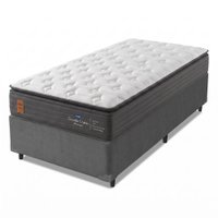 Cama Box Solteiro Molas Ensacadas Pillow Super Monaco 88x188x72cm Probel - Suporta até 180kg