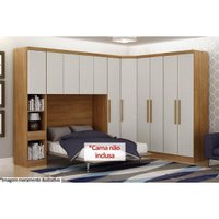Quarto Modulado Casal Rizon 5Peças QCM03 Cumaru N. Horizonte