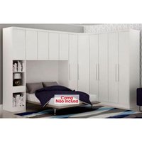Quarto Modulado Casal Rizon 5 Peças QM19 Neve N. Horizonte