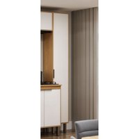 Armário Paneleiro 1 Porta Madalena Cinamomo/Off White