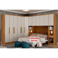 Quarto Modulado N. Horizonte Rizon 7Peças QC211 Cumaru
