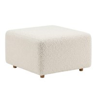 Puff Modular Block 74x74 cm Pes Madeira Boucle TCE 1010 MOLL