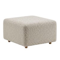 Puff Modular Block 74x74 cm Pes Madeira Boucle TCE 1018 MOLL