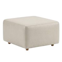 Puff Modular Block 74x74 cm Pes Madeira Courino TCS 725 MOLL