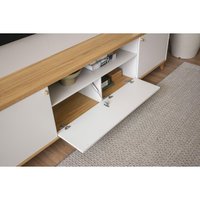 Home Rack Painel p/ TV 70 Pol Munique 200cm Tauari Linea