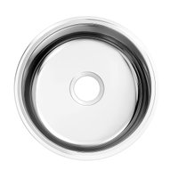 Cuba de Embutir/Sobrepor Docol Riva 30x14 cm em Aço Inox Alto Brilho Sem Válvula