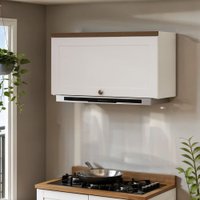 Armário de Cozinha Aéreo 1 Port Basc. Iluminata Branco