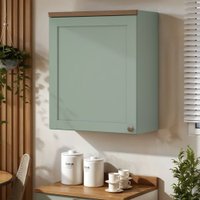 Armário de Cozinha Aéreo 60 cm 1 Porta Iluminata Verde Mint