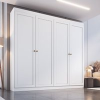 Guarda Roupa Europa 4Portas 2Gavetas Provençal Branco