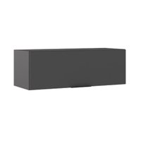 Armário Aéreo de Cozinha 80 Cm Rubi 1 Porta Grafite - Pnr Móveis