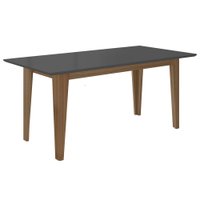 Mesa de Madeira 160 Cm Aconchego Carvalho/Grafite - Pnr Móveis