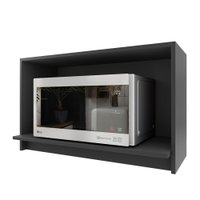 Armário Aéreo Cozinha 80 Cm Bariloche 100 % Mdf 6225.33 Cinza - Indekes