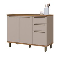 Balcão de Cozinha 120 Cm Munique 2 Portas 3 Gavetas com Tampo 6154.41 Camurça - Indekes