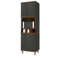 Torre Quente Munique 4 Portas 3 Prateleiras 6154.23 Cinza - Indekes