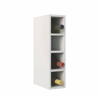 Armário Aéreo Cozinha Nicho Garrafeiro 15 Cm Paris Branco - Pnr Móveis