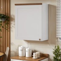 Armário de Cozinha Aéreo 60 cm 1 Porta Iluminata Branco