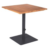 Mesa Quadrada Tramontina Urban Highline 70cm Cumaru com Base Metálica