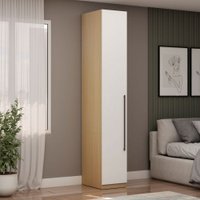 Guarda Roupa Infinity Modulo 1 Porta 5 Prat. Savana/Branco