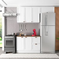 Armário de Cozinha Americana Texas 6 Portas 2 Gavetas Branco - Poliman Móveis