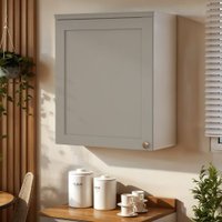 Armário de Cozinha Aéreo 60 cm 1 Porta Iluminata Brco/Fendi