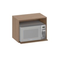 Armário Aéreo Nicho para Micro-Ondas 58 Cm Rubi Carvalho Oak - Pnr Móveis
