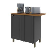 Balcão de Cozinha 96 Cm Bariloche 1 Porta com Tampo 6225.28 Cinza - Indekes