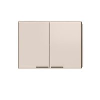 Armário Aéreo de Cozinha 80 Cm Rubi 2 Portas Carvalho Oak/Off White - Pnr Móveis