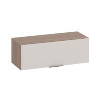 Armário Aéreo de Cozinha 80 Cm Rubi 1 Porta Carvalho Oak/Off White - Pnr Móveis