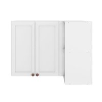 Armário Aéreo Cozinha de Canto 80 Cm Americana Texas 2 Portas Branco - Pnr Móveis