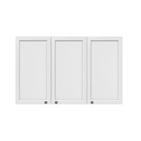 Armário Aéreo Cozinha 120 Cm Americana Texas 3 Portas Branco - Pnr Móveis