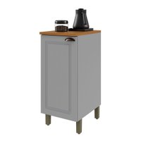 Balcão de Cozinha 40 Cm Bariloche 1 Porta com Tampo 100% Mdf 6225.32 Titânio Fosco - Indekes