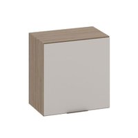 Armário Aéreo de Cozinha 58cm Rubi 1 Porta Carvalho Oak/Off White - Pnr Móveis