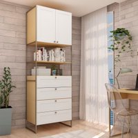 Guarda Roupa Infinity Closet 2Pts 4Gav Provençal Savana/Brco