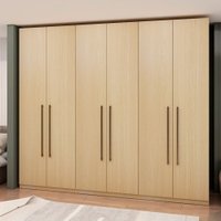 Guarda Roupa 6 Portas 3 Gavetas Nero Infinity Savana