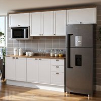 Cozinha Completa 6 Pçs 9 Pts 3 Gav Iluminata Branco/ebano