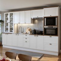 Cozinha Completa 6 Pçs 14 Pts 4 Gav Iluminata Branco/ebano