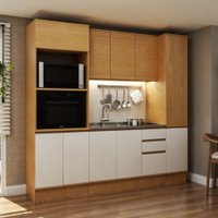 Cozinha Completa 11Pts 2Gavs s/Tpo Vivace Cinamomo/Off White