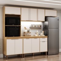 Cozinha Completa 10Pts 1Gavs c/Tpo Madalena Cinamomo/Off White