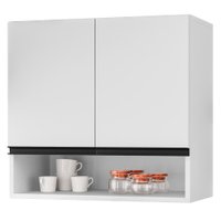 Armario Aereo 2 Portas 60 cm Islandia Branco RUDK