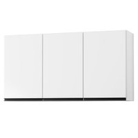 Armario Aereo 3 Portas 118 cm Suecia Branco RUDK