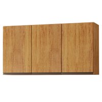 Armario Aereo 3 Portas 118 cm Suecia Cedro RUDK