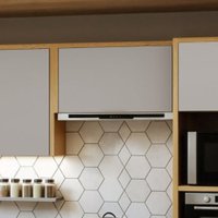 Armário Aéreo 80cm 1 Portas Basculante Áurea Cinamomo/Fendi
