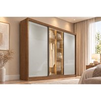 Guarda Roupa Casal Londres 3Pts 1Vd 4G Fendi N. Horizonte