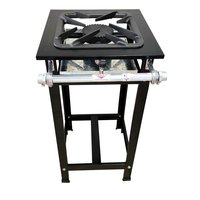 Fogão Industrial 1 Boca Dupla Cefaz Linha Diamond Alta Pressão Grelha 30x30 P7 CFZD-003