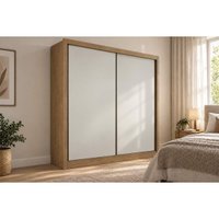 Guarda Roupa Casal Dante 2Pts 3Gavs Fendi N. Horizonte